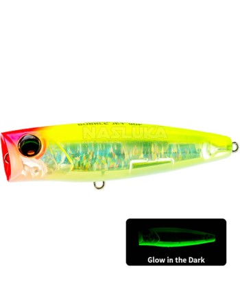 Воблер-попер Duel L-Blue Bubble Jet F 90 мм, 23.5 г, цвят HLCL