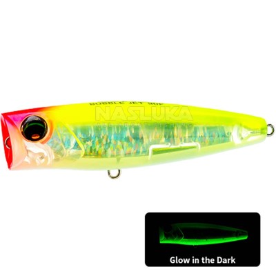 Воблер-попер Duel L-Blue Bubble Jet F 90 мм, 23.5 г, цвят HLCL