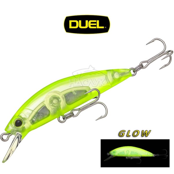 Потъващ воблер Duel LG Heavy Minnow 50 мм, 6 г, LSCL — снимка 1