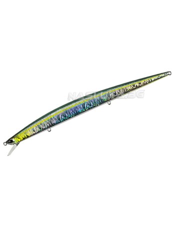 Потъващ воблер за морски риболов Duo Tide Minnow Slim Flyer, Inada Verde