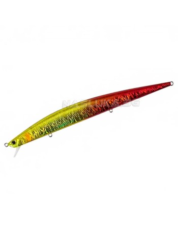 Потъващ воблер за морски риболов Duo Tide Minnow Slim Flyer, Burning Red Gold