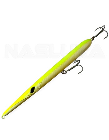Морски плаващ воблер Formax Needlefish Caster 20.5 см, 30 г, цвят 63 Yellow Fluo