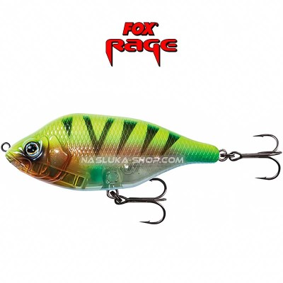 Воблер Fox Rage Hitcher 80 Lipless Jerk & Twitch, UV Sun Tiger
