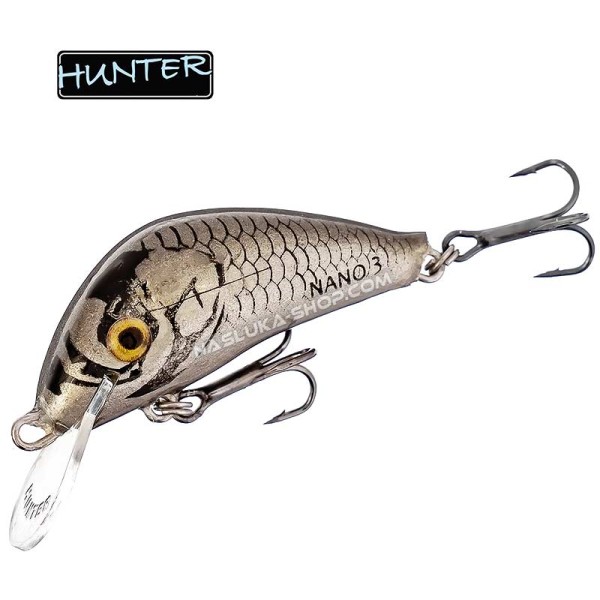 Потъващ воблер Hunter Nano 35S, 3.5 см, 2.5 г, цвят AL — снимка 1