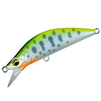 Потъващ воблер Major Craft Fine Tail Eden S 50 мм, 4.5 г, цвят Pearl Chart Yamame