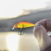 Бавнопотъващ воблер Rapala X-Light Minnow 05, 5 см, 4 г, цвят GFR