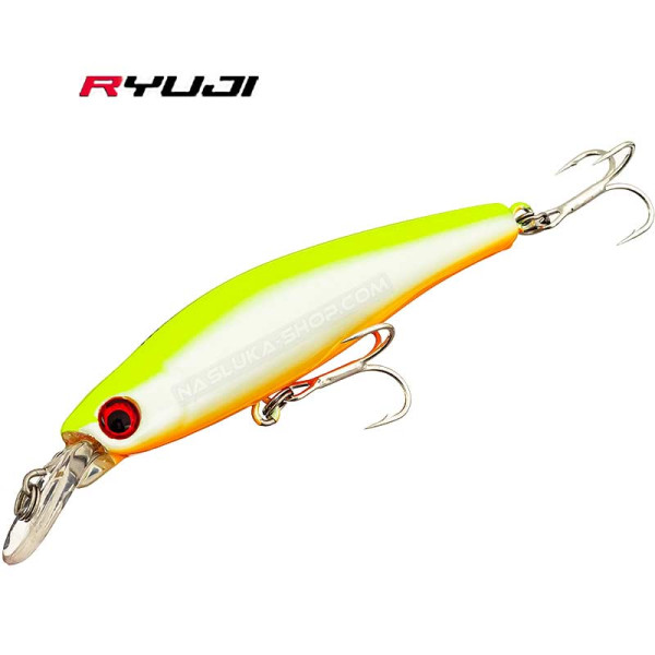 Потъващ воблер Ryuji Bubble Bait 80S, 8 см, 12 г, цвят Lemon Back — снимка 1