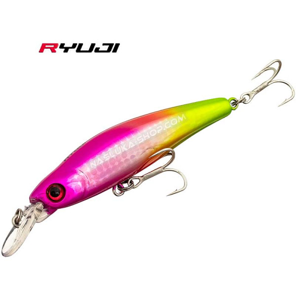 Потъващ воблер Ryuji Bubble Bait 80S, 8 см, 12 г, цвят Rainbow Chart — снимка 1