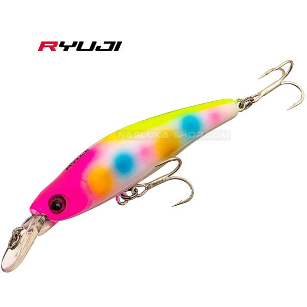 Потъващ воблер Ryuji Bubble Bait 80S, 8 см, 12 г, цвят Sheker — снимка 1