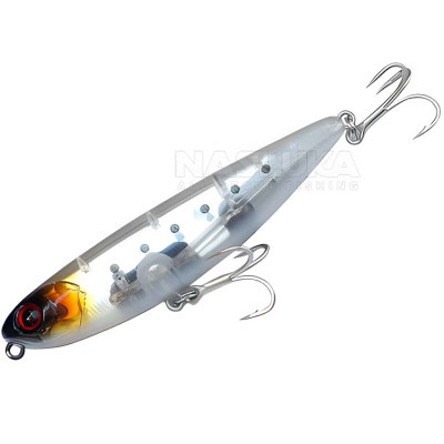 Воблер-уолкър Ryuji Dog Strike 90 мм, 11 г, цвят Ghost Silver