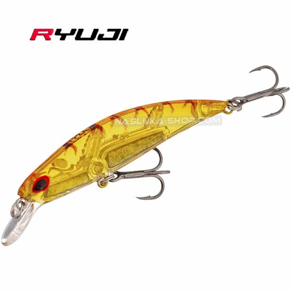 Потъващ воблер Ryuji S-70, 7 см, 9 г, цвят Honey Shrimp — снимка 1