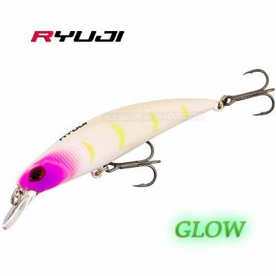 Потъващ воблер Ryuji S-70, 7 см, 9 г, цвят Purple Head Glow