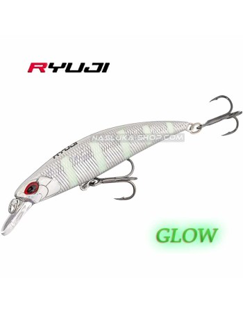 Потъващ воблер Ryuji S-50, 5 см, 4.5 г, цвят Zebra Glow
