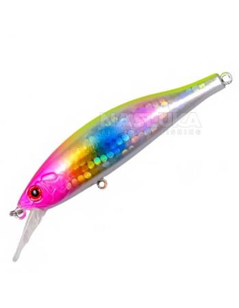 Потъващ воблер Ryuji Slalom 8 см, 11 г, цвят Rainbow UV Glow