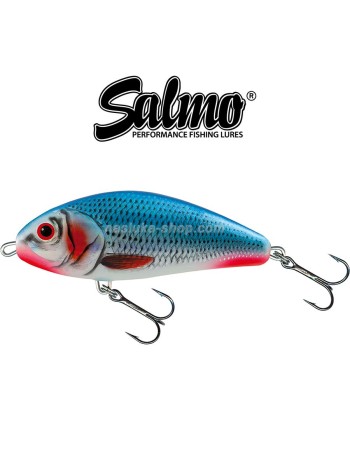 Потъващ воблер Salmo Fatso, цвят BLA