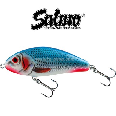 Потъващ воблер Salmo Fatso, цвят BLA