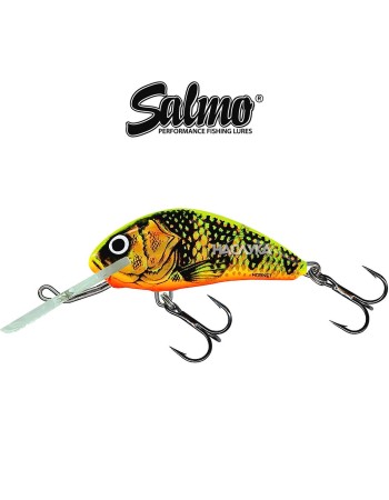 Плаващ воблер Salmo Hornet, цвят GFP