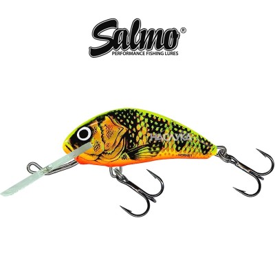 Плаващ воблер Salmo Hornet, цвят GFP