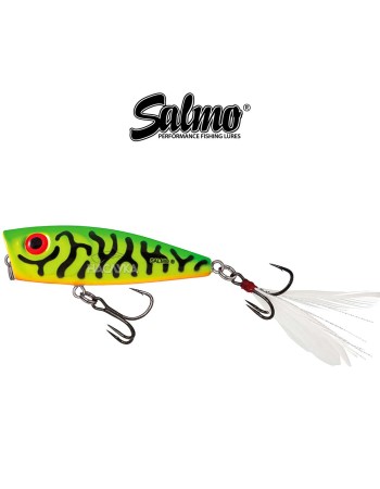 Воблер-попер Salmo Rattlin Pop, цвят Green Tiger