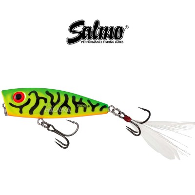 Воблер-попер Salmo Rattlin Pop, цвят Green Tiger