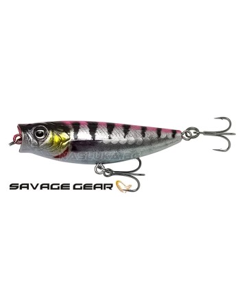 Повърхностна примамка Savage Gear 3D Minnow Pop Walker 8 см, 15.5 г, F, Pink Barracuda