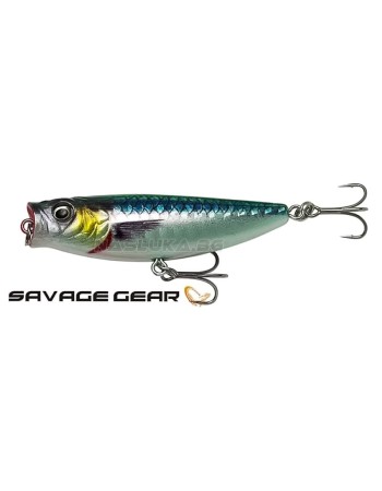 Повърхностна примамка Savage Gear 3D Minnow Pop Walker 6.6 см, 8 г, F, Sayoris
