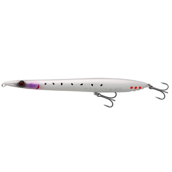 Морски воблер-уолкър Savage Gear Surf Walker 2.0 F 12.5 см, 9.5 г, Snow White — снимка 1