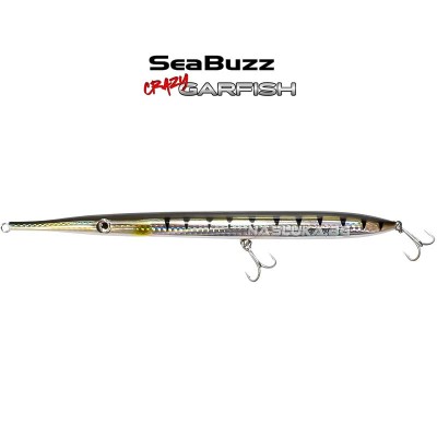 Воблер за морски риболов Sea Buzz Crazy Garfish, цвят BBC