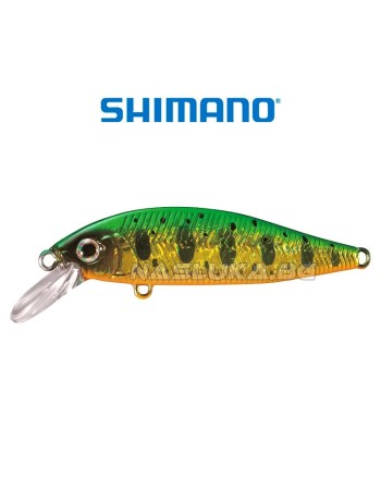 Потъващ воблер Shimano Cardiff Stream Flat HS 5 см, 4.5 г, Green Gold