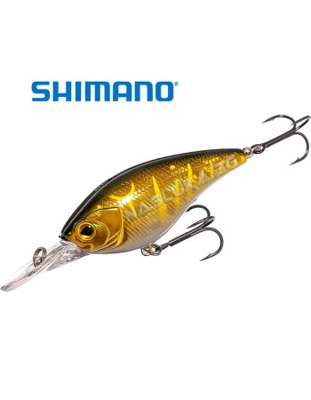 Плаващ воблер Shimano Yasei Cover Crank 70F MR, 70 мм, 17.5 г, цвят Brown Gold Tiger