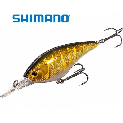 Плаващ воблер Shimano Yasei Cover Crank 70F MR, 70 мм, 17.5 г, цвят Brown Gold Tiger