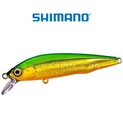 Плаващ воблер Shimano Flügel Flat 7 см, 5 г, Green Gold