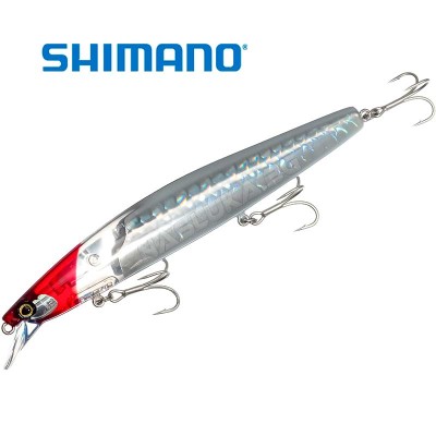 Потъващ воблер Shimano Exsence Silent Assassin Flash Boost, 14 см, 28 г, 004 Red Head