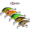 Сет от 10 бр. плаващи воблери за кефал и пъстърва Sokudo Fantom Max 4.5 см, 3.7 г