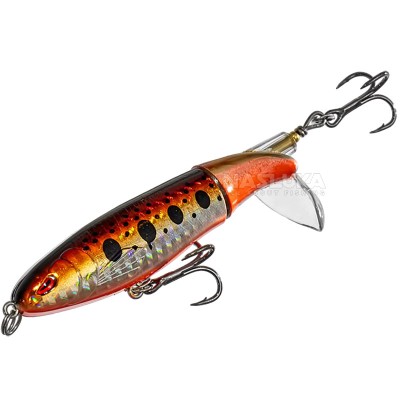 Повърхностен воблер с пропелер Sokudo Reventador 10 см, 14 г, цвят Holo Orange