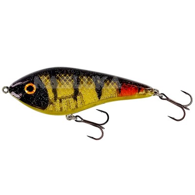 Jerk воблер Westin Swim Glidebait, Suspending, 6.5 см, 9 г, 3D Golden Perch