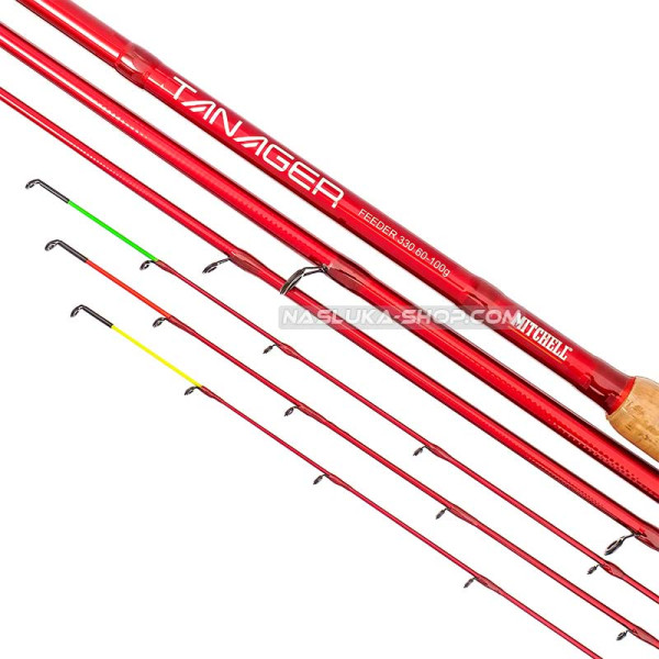 Фидер въдица Mitchell Tanager Red Power Feeder, 3.30 м, 60-100 г — снимка 2