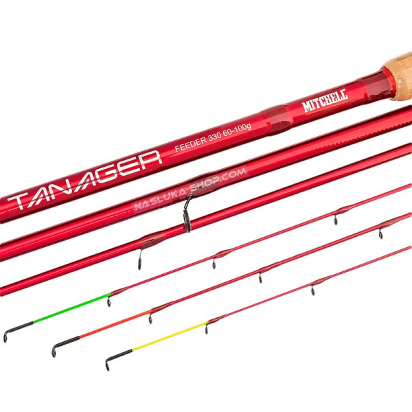 Фидер въдица Mitchell Tanager Red Power Feeder, 3.30 м, 60-100 г — снимка 3