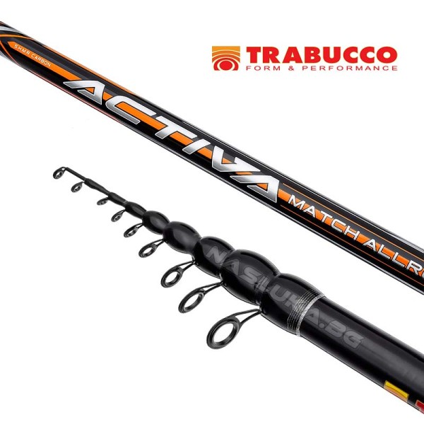 Телемач въдица Trabucco Activa Match Allround 42M, 4.20 м, 25 г — снимка 2