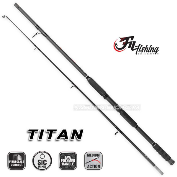 Въдица за сом Fil Fishing Titan X Strong 2.40 м, 400 г — снимка 1