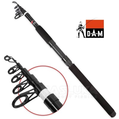 Телескопична спининг въдица DAM Base X Tele Spin 2.40 м, 10-30 г