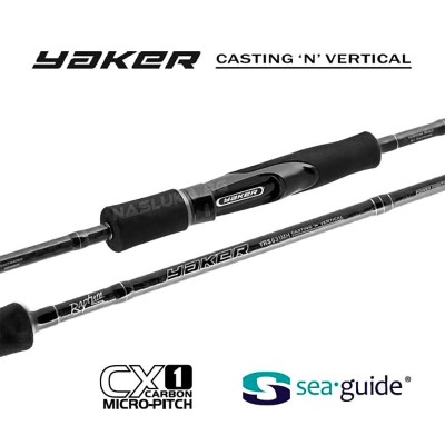 Едноделна въдица за морски спининг и джигинг Rapture Yaker YRS631MH, 1.90 м, 60 г