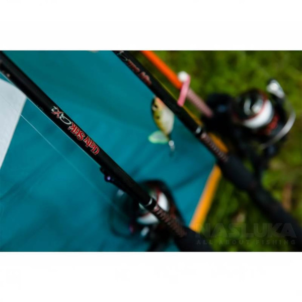 Едноделна въдица за тролинг Shakespeare Ugly Stik GX2 Kayak 1.20 м, 8-12 lb — снимка 8
