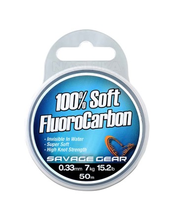 Флуорокарбон за поводи Savage Gear 100% Soft Fluorocarbon, 50 м