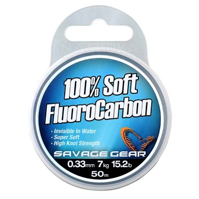 Флуорокарбон за поводи Savage Gear 100% Soft Fluorocarbon, 50 м
