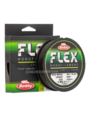 Монофилно влакно Berkley Flex Monofilament, Low-Viz Green, 300 м