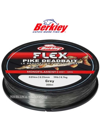 Монофилно влакно Berkley Flex Pike Deadbait, Grey, 300 м