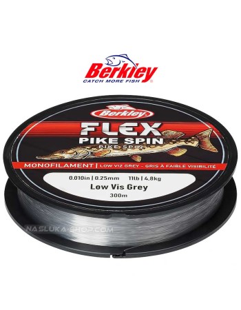 Влакно за спининг Berkley Flex Pike Spin, Low Vis Grey, 300 м