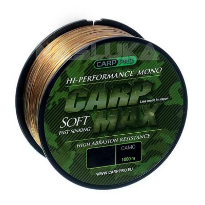 Монофилно бързопотъващо влакно за шаран Carp Pro Carp Max Fast Sinking Camo, 1000 м