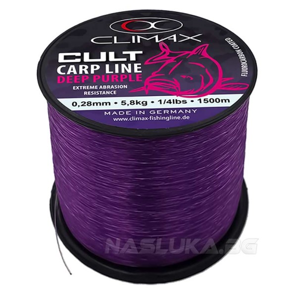 Влакно за шаран Climax Cult Carp Line, Deep Purple — снимка 1